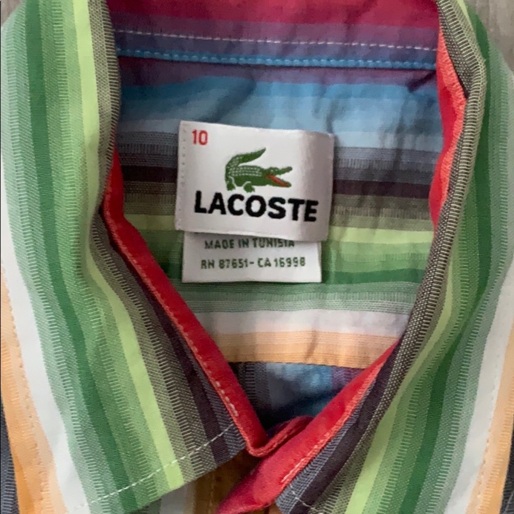 Lacoste button down top - Picture 2 of 3